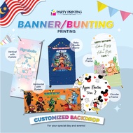 Banner/Bunting/Tarpaulin/Carpet Banner/Backdrop Banner/Birthday Banner 340gsm