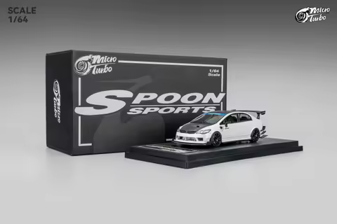 Micro Turbo 1/64 FD2 Spoon Diecast Limited Edition Alloy Full-Open collectible Car Model