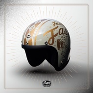 GALLOP Freedom Racer HELMET 自由賽車手 3/4 半罩安全帽 水泥綠