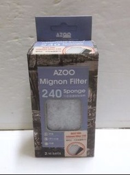 AZOO 外掛過濾器替換棉 過濾棉組 240型 碳板濾棉+生化棉 2入~