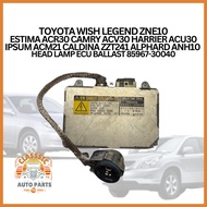 WISH ZNE10 ESTIMA ACR30 CAMRY ACV30 HARRIER ACU30 IPSUM ACM21 ZZT241 ALPHARD ANH10  HEAD LAMP ECU BA