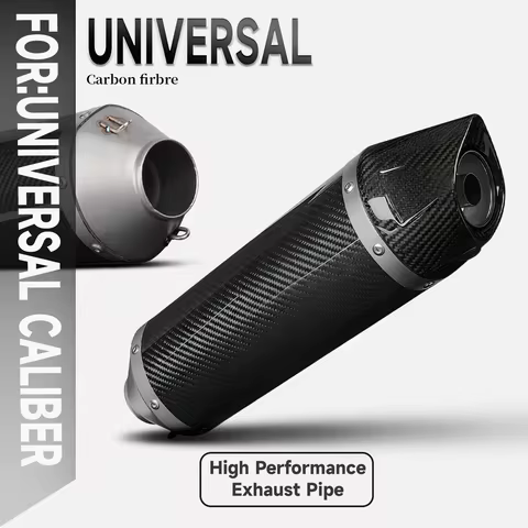 51mm Leo V universal Motorcycle exhaust system modified with full carbon fiber muffler for R1 CBR650