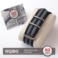 Nato Strap Canvas Nylon Fabric Watch Strap 18mm 20mm 22mm 24mm NQIBG - 18mm