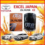 OIL FILTER FOR TOYOTA Camry / Altis / Wish / Avanza / Unser / Yaris / Vios E2 (EXCEL JAPAN OIL FILTER)