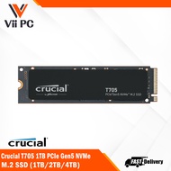 Crucial T705 (1TB/2TB/4TB) PCIe Gen5 NVMe M.2 SSD