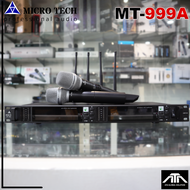 (แถมเสื้อยืด) ไมค์ลอยมือถือคู่ MICROTECH MT-999A ไมค์ลอย UHF ไมโครเทค ไมค์ไร้สาย ย่าน UHF คลื่นความถ