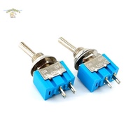 LL 10pcs DPDT Mini Toggle Switch 2pin 2 Position ON/Off Miniature Toggle Switch 6A 125V Toggle Switc