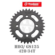 SUNBEN REAR SPROCKET FOR KAWASAKI HD3 428/ 32T-60T
