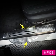 Inside + Outside Door Sill Scuff Kick Protector Guard Stylish For Lexus RX 350 350h 500h RX350 RX350