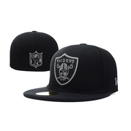 Vintage NFL Cap Las Vegas Raiders Fitted Hat Men Women 59FIFTY Full Closed Back Caps Sports Era Embr