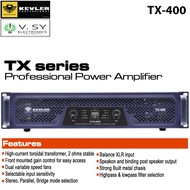 Kevler TX-400S 2 / 4 / 8 Ohms Professional Audio Power Amplifier Bridgeable Bridge High Power
