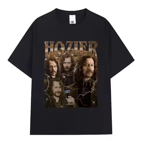 Hozier Funny Meme Sirius Graphic T Shirt Men Hip Hop Harajuku Retro Short Sleeve T-shirt 100% Cotton