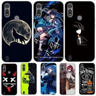 For Motorola Moto E6S E6i Case Phone Cover Protective Soft Silicone Black Tpu Case Genshin Role