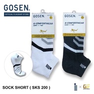 GOSEN BADMINTON SOCK SHORT 100 (Free size Anti Slip Cotton Sock)