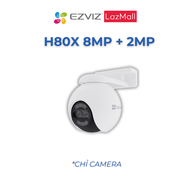 Camera WIFI EZVIZ H80X DUAL 4K Ống Kính kép Phòng thủ chủ động với còi báo động & đèn chớp