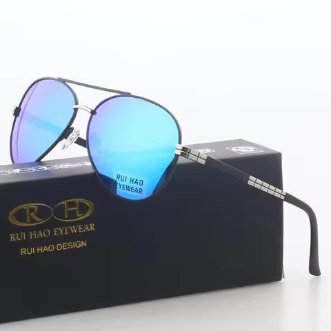 Rui Hao Polarized Sunglasses for Men Fishing And Driving Outdoor Eyewear Brand Sun Glasses