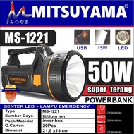 Barangunik2021-Senter Tangan LED Jumbo 50 Watt MITSUYAMA Ms 1221 plus Lampu Emergency/Senter Tangan 