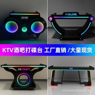 Bar Glows DJ Table LED Audio DJ Console Cool Nightclub Private Room Sound Control Mixing Mobile DJ S