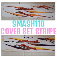 SUZUKI SMASH 110 SMASH110 (3) BODY STICKER BODY COVER SET STRIPE STRIKE STIKER STICKER SMASH 110 SMA