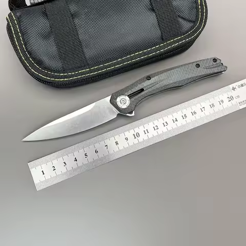 ZT 0707 Folding Knife Carbon fibre TC4 titanium Outdoor Camping Survival EDC Hunting Tactical gear C