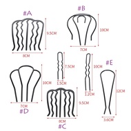 Metal Hair Fork Clip Teeth Hair Pin Combs Pins Messy Bun Hair Pin Clip Hair Side Combs Updo Hair Sti