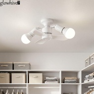 GLOWHIVE​ Heads Bubble Fan Light, E27 Screw Seat 2/3/4/5 Heads DIY Light Source Fan Light, Silent Op