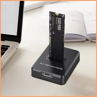 Hard Drive Dock HDD Dock Reader USB3.2 External Docking Station 10Gbps Data Transfer SSD Reader for 