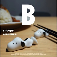 The Latest Style Super Cute Chopstick Holder Japanese Style Ceramic snoopy Chopstick Holder snoopy C