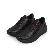 NAZREAL FOOTWEAR - Sepatu Sneakers Full Black / Sepatu Sport Pria Ranger Hitam AXL027 x Xtrail Brown