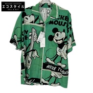 Porter Classic DP-024-3965-0080-0012 x Disney 綠色開領襯衫，S 碼 [二手]