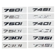 Suitable for new BMW 7 Series car emblem 740i 730i 750i 760i modified rear emblem displacement stick