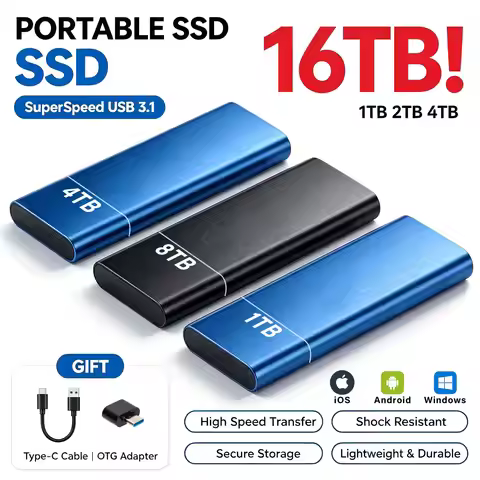 Portable solid state drive 4TB large capacity portable hard drive SSD high-speed external hard drive