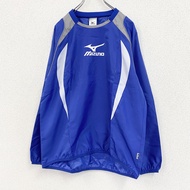 古著津濃（MIZUNO）套頭外套，藍色，L碼