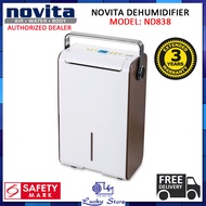 (BULKY) NOVITA ND838i 30L PER DAY DEHUMIDIFIER, 3 YEARS WARRANTY, ND 838, FREE DELIVERY, ND838I, NEW 2023 MODEL