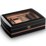 🍅Cigar Box Humidor Large Capacity Cedar Wood Sealed Moist Air Cabinet Portable Portable Cigar Box Moisturizing Cabinet F