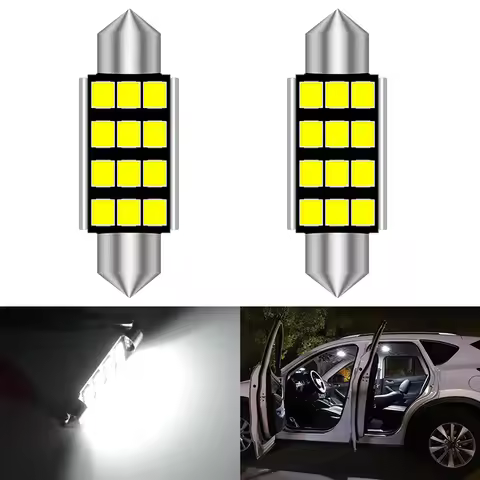 2pcs C5W C10W led CanBus bulb 31mm 36mm 39mm 42mm 2835 SMD LED Festoon Car Interior Lights Reading D