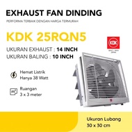 KDK 10" Inch 25RQN5 Wall Exhaust Fan – 2-Way Suction Wall Fan