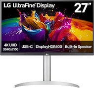 LG Computer Monitor Ultra Slim 4K Uhd (3840 X 2160) 27Up850K-W 27 Inch 60Hz 5MS Displayhdr 400 Built