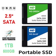 【Ready stock】WD Blue SSD Internal PC Desktop Solid State Drive SATA III (2.5”/SSD 250GB/500GB/1TB)