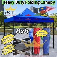 TKTT 8x8 Feet PREMIUM / SUPERIOR Quality Foldable Canopy Tent Gazebo Folding Portable Tent Kanopi Kh