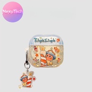 Cute cartoon transparent AirPods protective case (suitable for 1 2 3 4) airpod case airpod pro case 