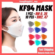KF94 Mask Face Mask KF94 Mask Breathable Mask Pelitup Muka Disposable Face Mask Hitam Mask Murah KF9