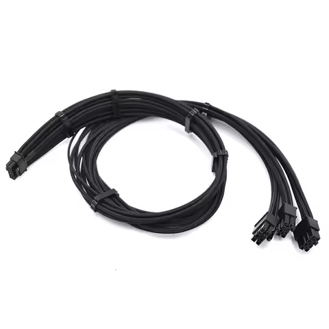 CPU/PCI-E Port 3*8pin to 16pin 12VHPWR PCIE 5.0 Adapter Silicone Sleeved Cable for GIGABYTE P750GM P