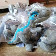 Universal Studios Jurassic World dinosaur plush toys, Velociraptor Blue plush dolls, throw pillows s