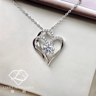［Real Moissanite］Can Pass Diamond Test 18K Gold Heart Heart Necklace Pendant MNG064 Moissanite Neckl