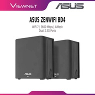 ASUS ZenWiFi BD4 Dual-band WiFi 7 Mesh, 3600 Mbps, AiMesh Technology, Dual 2.5G Ethernet ports