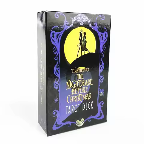 Cartoon DSN The Nightmare Before Christmas Tarot Deck and PDF Guidebook Board Game Divination Tell T
