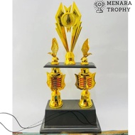 2-Leg Trophy Black Base Pagoda Pillar Trophy BINTANG