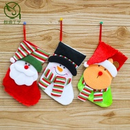 Christmas Pendant Santa Claus Socks Gift Bag Candy Bag Christmas Tree Pendant Socks Christmas Pendant
