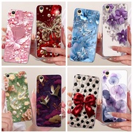 Case For Oppo A37 A37f  A37fw  A37m Beautiful Flower butterfly Printing Phone Casing for Oppo A37 A 